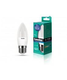 Эл. лампа светодиодная Camelion LED-C35-12W-/865/E27 (Свеча 12Вт 220В, аналог 100Вт) уп.1/10/100нецк, Ленинск-Кузнецк, Барнаул, Горно-Алтайск, Бийск и др. Большой каталог светодиодных ламп оптом.