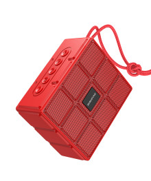 Колонка портативная с BLUETOOTH BOROFONE BR16, 5W, 1200mAh, 100х84х47 мм, красный (80)и колонки оптом по низкой цене. Большой каталог Мини колонок оптом с доставкой по Дальнему Востоку.