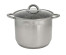 WEВBER Кастрюля BE-367/2  10л, нерж сталь со стеклянной крышкой,  24*21см