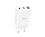 Блок пит USB сетевой  HOCO C99A, PD20W+QC3.0, 2хUSB-С, 1хUSB-A, 3А, белый (13/130)USB Блоки питания, зарядки оптом с доставкой по России.
