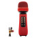 Микрофон WSTER WS-898 Красный микрофон беспроводной (Bluetooth, динамики, USB)ада. Большой каталог микрофонов для караоке RITMIX, Defender оптом с доставкой по Дальнему Востоку.
