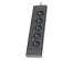 сет/фильтр QUMO Power Bar2 5 выключаем розеток, 2м, чёрный, 2500Вт, 10A, 3*1мм медь, 4USB, 2Type-C