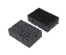 губка д/посуды набор 12шт BLACK,  9,8x6,5x3,1 см, кораллГубки для мытья посуды оптом с доставкой по России.
