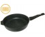 Мечта Сковорода литая  24см АП Гранит Black Induction Pro индукционная съёмн ручка арт 024802И (10)Соковородки  Мечта оптом, казаны