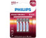 Бат LR3            Philips  Alkaline BL-4 (4/48шт/144)Батарейки оптом